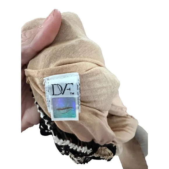 DVF DIANE VON FURSTENBERG SS 2014 Macrame Dress Size P - Picture 11 of 12